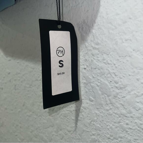 Pedal House New York High Neck Mesh Detail Sports Bra in Baby Blue Small NEW - Picture 4 of 5